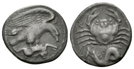 Sicily, Agrigentum Hemidrachm circa 420-410 - From the collection of a Mentor. Sold with original collector's ticket.