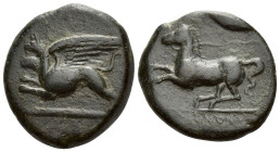 Sicily, Koinon Bronze circa 360-340 - Ex NAC 0, May 2004, 1326. From the A.D.M. collection.