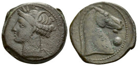 The Carthaginians in Sicily and North Africa, Carthage or Sardinia Bronze circa 300-264