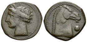 The Carthaginians in Sicily and North Africa, Carthage or Sardinia Bronze circa 300-264