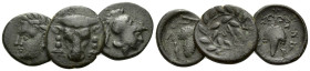 Phocis, Large lot of 3 Bronzes II century
