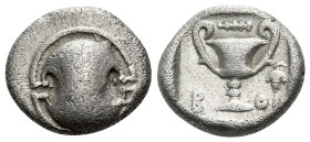 Boeotia, Thebes Hemidrachm circa 395-340
