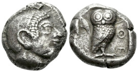 Attica, Athens Tetradrachm circa 500-480 - Ex Heritage sale 3033, 2014, 23023. Privately purchased in Brussells in October 1992. From the collection o...