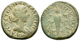 Samaria, Neapolis Faustina junior, daughter of Antoninus Pius and wife of Marcus Aurelius Bronze circa 159-160