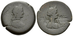 Egypt, Alexandria Agrippina Junior, daughter of Germanicus and Agrippina Senior Diobol circa 51-52 (year 12)