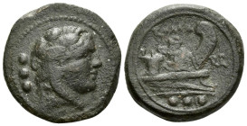 ROMA in monogram series Quadrans circa 211-210