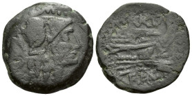 C. Aburius Geminus. Triens circa 134