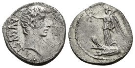 Octavian as Augustus, 27 BC – 14 AD Quinarius Pergamum 27 BC