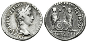 Octavian as Augustus, 27 BC – 14 AD Denarius Lugdunum circa 2 BC - AD 4 - From the Tenby collection. Sold with original collector’s ticket.