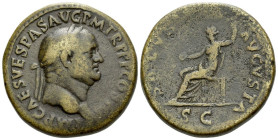 Vespasian, 69-79 Sestertius Rome 71 - From the Tenby collection. Sold with original collector’s ticket.