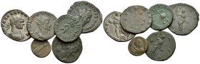 Large lot of 6 bronzes I-III century