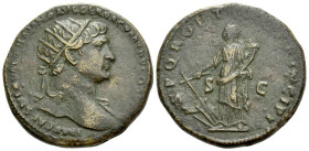 Trajan, 98-117 Dupondius Rome circa 103-111 - Privately purchased from S&S Ancient Coins. From the Tenby collection. Sold with original collector’s ti...