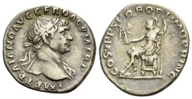 Trajan, 98-117 Denarius Rome circa 107-111 - From the Tenby collection. Sold with original collector’s ticket.