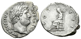 Hadrian, 117-138 Denarius Rome 126-127 - From the Tenby collection. Sold with original collector's ticket.