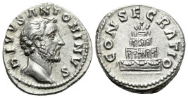 Divus Antoninus Pius Denarius Rome after 161 - Ex Naumann sale 46, 2016, 644.