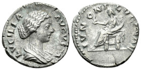 Lucilla, daughter of M. Aurelius and wife of Lucius Verus Denarius Rome circa 161-169 - From the Tenby collection. Sold with original collector's tick...