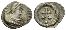 Justinian I, 527-565 Half siliqua Ravenna circa 527-565 - From the collection of a Mentor.