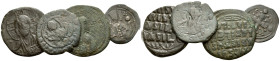 Large lot of 4 Follis