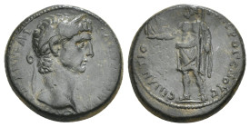PHRYGIA. Aezanis. Claudius (41-54). Ae. Klaudios Hierax, magistrate.
Obv: KΛAYΔION KAICAPA AIZANITAI.
Laureate head right.
Rev: ЄΠI KΛAYΔIOY IЄPAKOC.
...