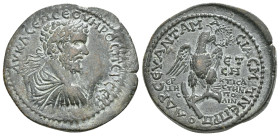 PONTUS. Amaseia. Septimius Severus (193-211). Ae. Dated CY 209 (AD 206/7).
Obv: 	ΑΥ Κ Λ ϹΕΠ ϹΕΟΥΗΡΟϹ ΠΕΡ ϹΕΒ , 	laureate, draped and cuirassed bust o...