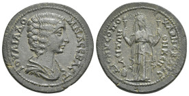 PHRYGIA. Dionysopolis. Julia Domna (Augusta, 193-211). Ae. Chares, magistrate.
Obv: IOVΛIA ΔOMNA CЄBACT.
Draped bust right.
Rev: ΔIONVCOΠO XAPHCBAN...