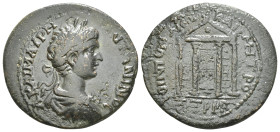 PONTUS. Neocaesarea. Caracalla (198-217). Ae. Dated CY 146 (209/10).
Obv: A KAI M AVP ANTΩNINOC.
Laureate and draped bust right.
Rev: KOIN ΠON NЄOKAIC...
