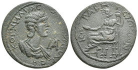 CILICIA, Coracesium. Salonina. Augusta, AD 254-268. Æ. Obv : 	ΚΟΡΝΗΛΙΑ ϹΑΛΩΝΙΝΑ ϹΕΒ, ΙΑ , diademed and draped bust of Salonina, right. Rev :ΚΟΡΑΚΗϹΙΩΤ...