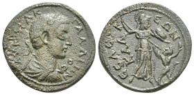 CILICIA. Seleukeia ad Kalykadnon. Gallienus (253-268). Ae.
Obv: AV K Π ΛK ΓAΛΛIHNOC.
Laureate, draped and cuirassed bust right.
Rev: CEΛEVKEΩN KAΛVΚAΔ...