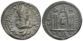 PAMPHYLIA. Side. Gallienus (253-268). Ae 11 Assaria.
Obv: AVT KAI ΠO ΛI ΓAΛΛIHNOC CЄB / IA.
Laureate, draped and cuirassed bust right; below, eagle st...