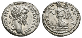 SEPTIMIUS SEVERUS (193-211). Denarius. Laodicea ad Mare
Obv: L SEPT SEV PERT AVG IMP VII. Laureate head right. Rev: VICTOR AVG. Victory advancing left...