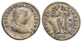 LICINIUS II (Caesar, 317-324). Follis. Nicomedia.
Obv: D N VAL LICIN LICINIVS NOB C.
Laureate, draped and cuirassed bust right.
Rev: PROVIDENTIAE CAES...