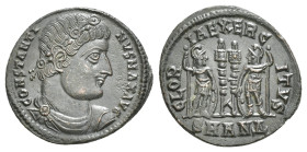 CONSTANTINE I THE GREAT (307/10-337). Follis. Nicomedia.
Obv: CONSTANTINVS MAX AVG.
Diademed, draped and cuirassed bust right.
Rev: GLORIA EXERCITVS /...