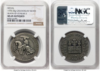 Socialist Republic silver Antiqued "Anniversary of Otakar II's Death" Medal 1978 MS69 NGC, 35mm. 20gm. By V.A. Kovanic. Struck to commemorate the 700t...