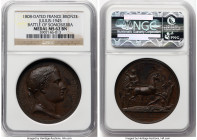 Napoleon bronze "Battle of Somosierra" Medal 1808-Dated MS62 Brown NGC, Julius-1945. 40mm. By Droz Fecit. Commemorating the French-Polish victory duri...