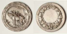 "Hunter's Badge of Honor" silver Medal ND AU, 55mm. 58.13gm. Uninscribed. Accompanied by case. HID09801242017 © 2024 Heritage Auctions | All Rights Re...
