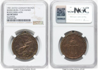 Wilhelm II bronze "Boxer Rebellion" Award Medal 1901-Dated AU Details (Cleaned) NGC, Marienburg-7318. Awarded to combatants for services in the suppre...