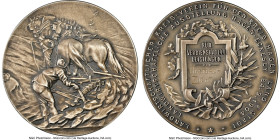 "Hagen Agricultural Association" silver Medal 1904-Dated MS64 NGC, 50mm. Awarded for meritorious services, inscribed to Obstbau-Zucht. Accompanied by ...