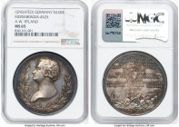 "August Wilhelm Iffland" silver Medal ND MS65 NGC, Merseburger-4525. A scarce specimen, the first to be handled by our firm. A visual marvel, the scul...