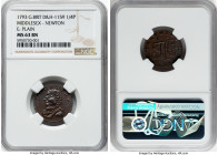 4-Piece Lot of Assorted Certified Penny Tokens NGC, 1) Middlesex. Newton 1/4 Penny Token 1793 MS63 Brown NGC, D&H-1159. Edge: Plain. 2) Suffolk. Bury ...