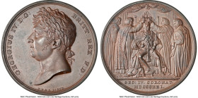 George IV bronze "George IV Coronation" Medal 1821 MS63 Brown NGC, BHM-1073. By T. Halliday and P. Kempson and Son. Struck for distribution at George ...