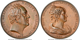 William IV bronze "Accession" Medal 1830 MS64 Brown NGC, BHM-1423, Eimer-1221. 52mm. By E. Thomason. Lovely near-Gem specimen featuring high sculpted ...