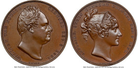 William IV bronze "Coronation" Medal 1831 MS65 Brown NGC, BHM-1475, Eimer-1251. 33mm. By W. Wyon. Uniform chocolate tones accentuate the high relief b...