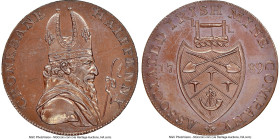 Wicklow. Cronebane copper Proof 1/2 Penny Token 1789 PR65 Brown NGC, D&H-18. Edge: Plain. Bust of Saint Patrick right // Miners' Arms. HID09801242017 ...