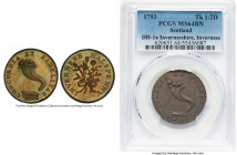 Invernesshire. Inverness "Concordia" 1/2 Penny Token 1793 MS64 Brown PCGS, D&H-1a. Edge: PAYABLE. AT. MACKINTOSH INGLIS & WILSON'S. Cornucopiae of fru...