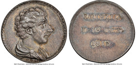 Charles XIII silver "Battle of the Nations" Medal 1813-Dated MS64 NGC, Hildebrand-II p. 332. 20mm. By C. Enhörning. Struck to commemorate the victory ...