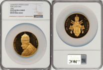 John XXIII gold Proof "In Verbo et Spiritu" Medal Undated PR63 Ultra Cameo NGC, 60mm. 100gm. By Renato Signorini. Struck in Rome in 1958 to commemorat...