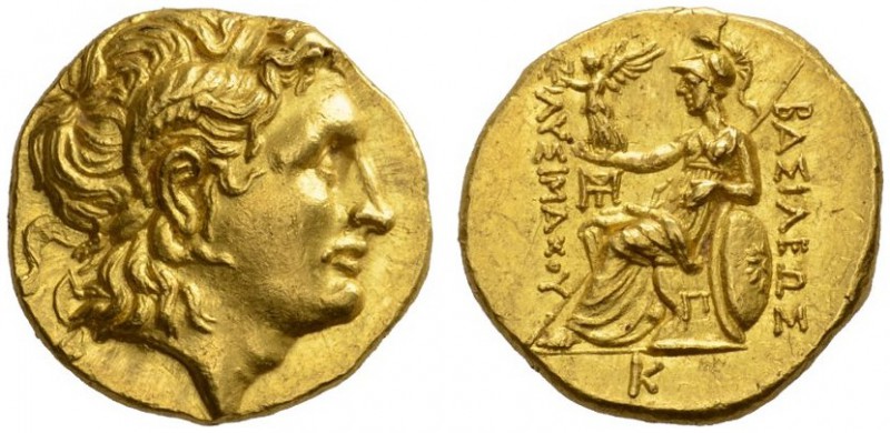  GRIECHISCHE MÜNZEN   KÖNIGE VON THRAKIEN   LYSIMACHOS, 323-281.  Stater, Gold, ...