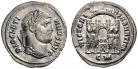  RÖMISCHE MÜNZEN   KAISERZEIT   DIOCLETIANUS, 284-305  Argenteus, Kyzikos , 294-295. DIOCLETI - ANVS AVG Kopf mit L. n.r. Rv. VICTORI - A SARMATICA / ...