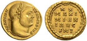  RÖMISCHE MÜNZEN   KAISERZEIT   MAXIMIANUS HERCULIUS, 286-305  Aureus, Ticinum , Festemission zu den Vicennalia am 20.11.303. MAXIMIAN - VS AVGVSTVS K...