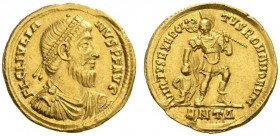  RÖMISCHE MÜNZEN   KAISERZEIT   JULIANUS II., 360-363  Solidus, Antiochia . FL CL IVLIA - NVS PF AVG Drap., gep. Büste n.r. mit Bart und Perlendiadem....